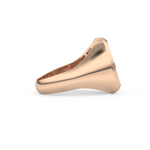 Compass Ring Setting Wedding Band with 0.04 TCW Round Cut Moissanite – Yellow, White, or Rose Gold