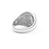 Compass Ring Setting Wedding Band with 0.04 TCW Round Cut Moissanite – Yellow, White, or Rose Gold