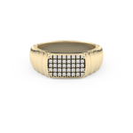 Multi Stones Wedding Band with 0.191 TCW Round Cut Moissanite – Yellow, White, or Rose Gold