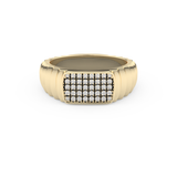 Multi Stones Wedding Band with 0.191 TCW Round Cut Moissanite – Yellow, White, or Rose Gold