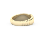Multi Stones Wedding Band with 0.191 TCW Round Cut Moissanite – Yellow, White, or Rose Gold