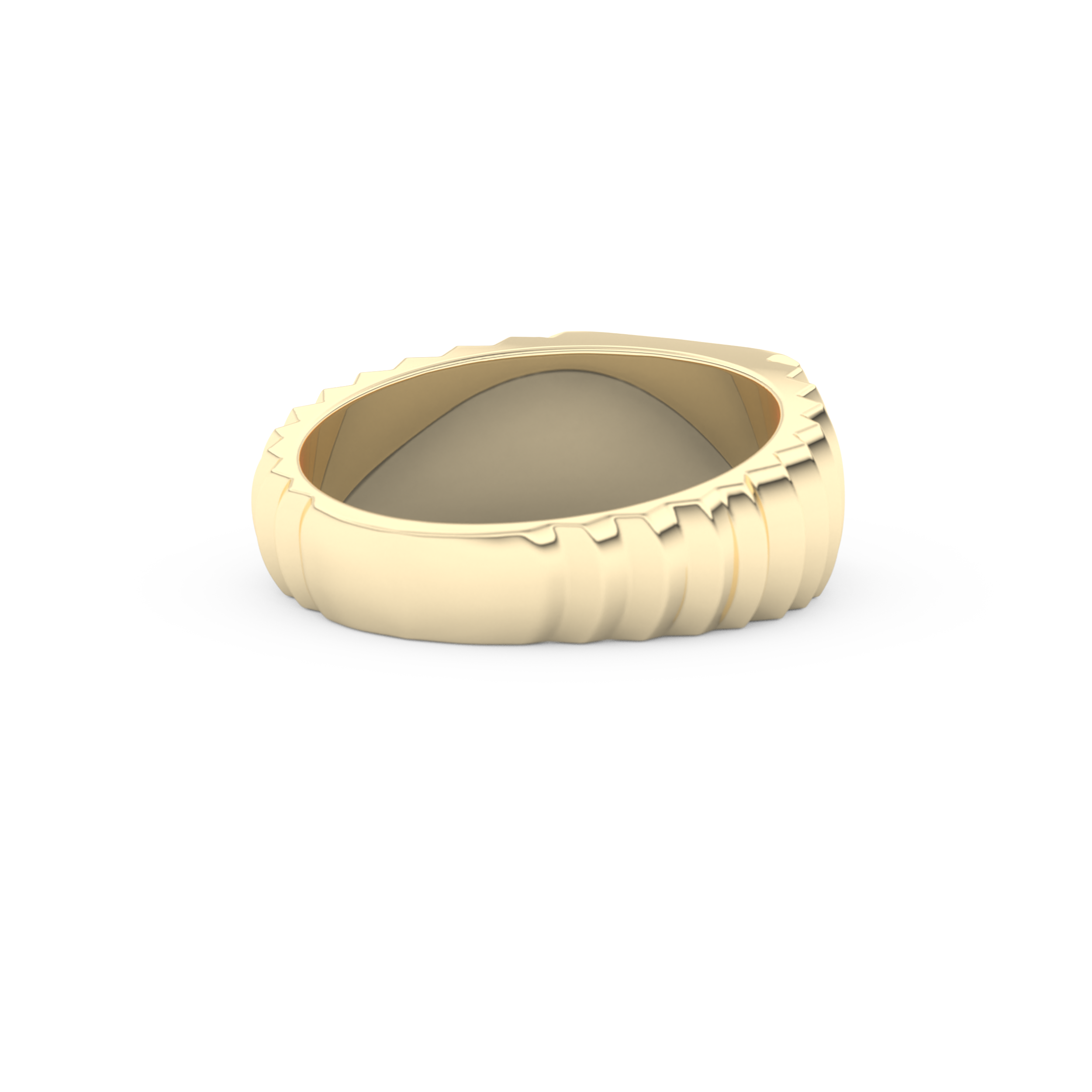 Multi Stones Wedding Band with 0.191 TCW Round Cut Moissanite – Yellow, White, or Rose Gold