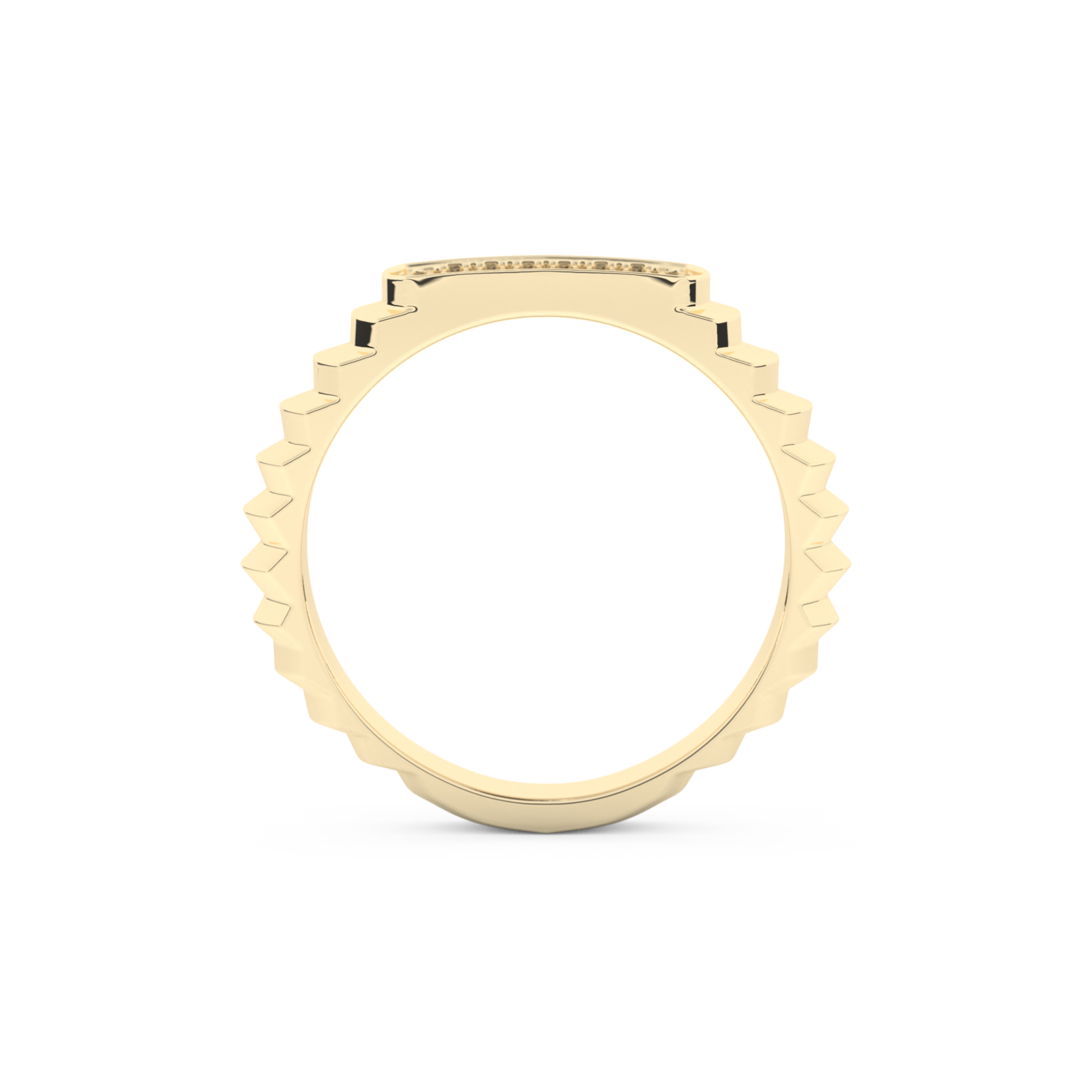 Multi Stones Wedding Band with 0.191 TCW Round Cut Moissanite – Yellow, White, or Rose Gold