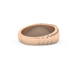 Multi Stones Wedding Band with 0.191 TCW Round Cut Moissanite – Yellow, White, or Rose Gold