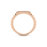 Multi Stones Wedding Band with 0.191 TCW Round Cut Moissanite – Yellow, White, or Rose Gold