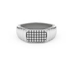 Multi Stones Wedding Band with 0.191 TCW Round Cut Moissanite – Yellow, White, or Rose Gold