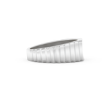 Multi Stones Wedding Band with 0.191 TCW Round Cut Moissanite – Yellow, White, or Rose Gold