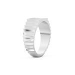 Multi Stones Wedding Band with 0.191 TCW Round Cut Moissanite – Yellow, White, or Rose Gold