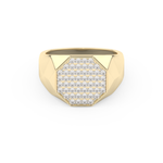 Multi Stone Setting Wedding Band with 0.43 TCW Round Cut Moissanite – Yellow, White, or Rose Gold