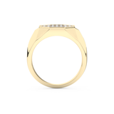 Multi Stone Setting Wedding Band with 0.43 TCW Round Cut Moissanite – Yellow, White, or Rose Gold
