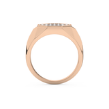 Multi Stone Setting Wedding Band with 0.43 TCW Round Cut Moissanite – Yellow, White, or Rose Gold