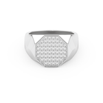 Multi Stone Setting Wedding Band with 0.43 TCW Round Cut Moissanite – Yellow, White, or Rose Gold