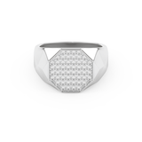 Multi Stone Setting Wedding Band with 0.43 TCW Round Cut Moissanite – Yellow, White, or Rose Gold