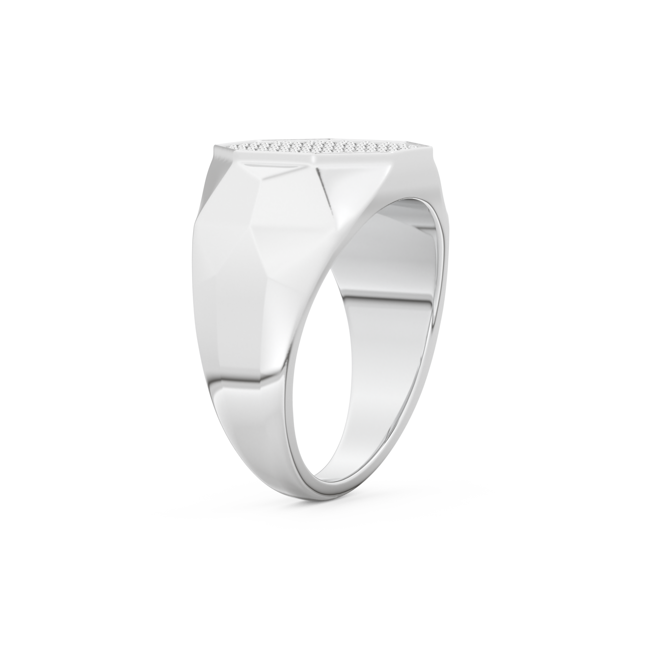 Multi Stone Setting Wedding Band with 0.43 TCW Round Cut Moissanite – Yellow, White, or Rose Gold