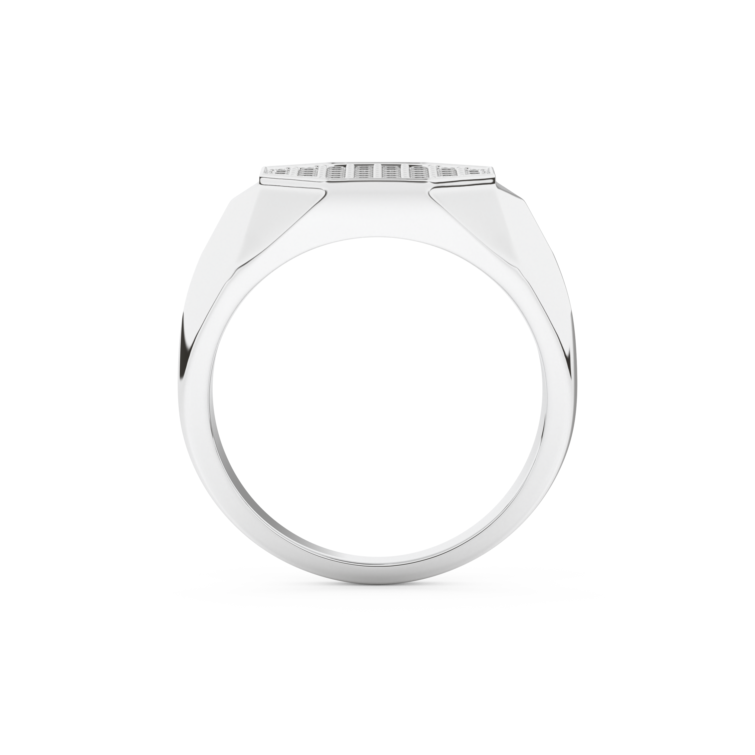 Multi Stone Setting Wedding Band with 0.43 TCW Round Cut Moissanite – Yellow, White, or Rose Gold