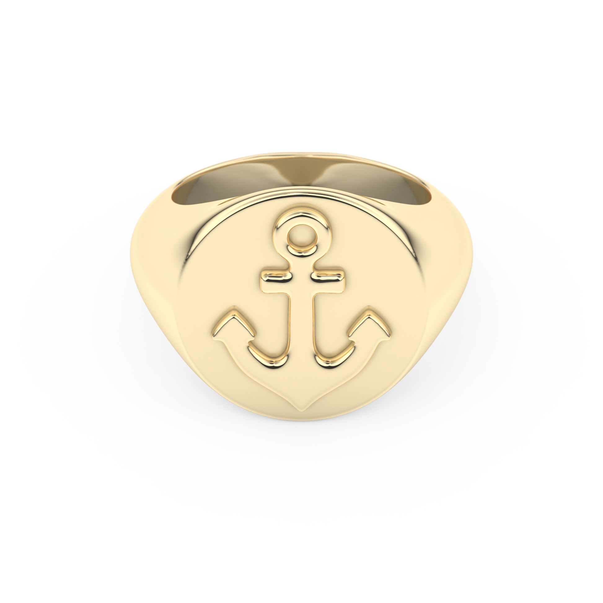 Anchor Wedding Band Moissanite – Yellow, White, or Rose Gold