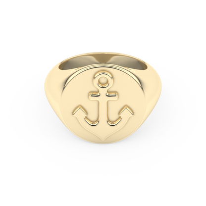 Anchor Wedding Band Moissanite – Yellow, White, or Rose Gold