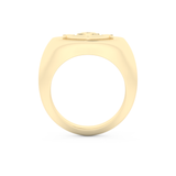 Anchor Shape Men's Wedding Band Moissanite – Yellow, White, or Rose Gold 11