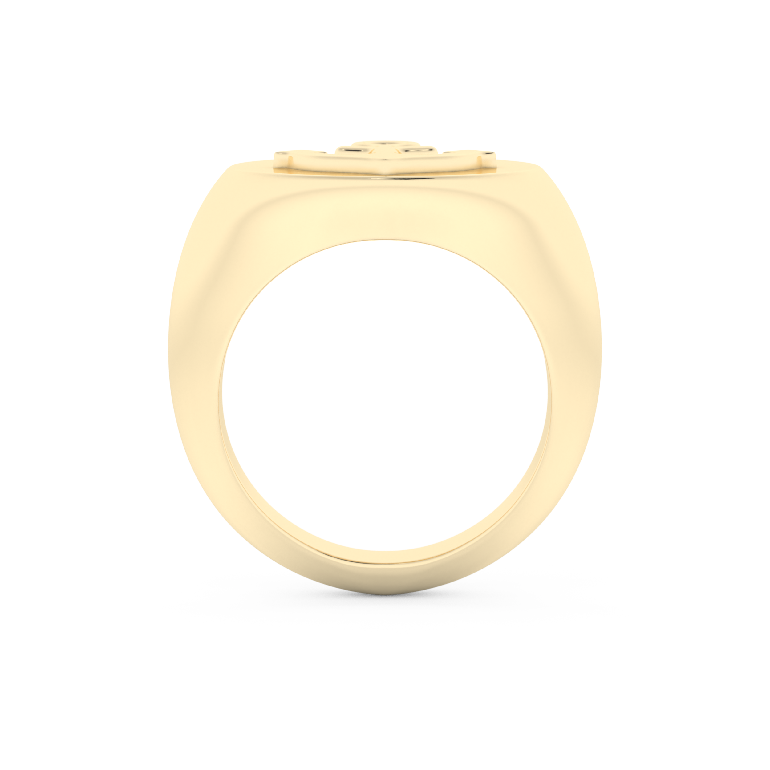 Anchor Shape Men's Wedding Band Moissanite – Yellow, White, or Rose Gold 11
