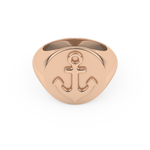 Anchor Shape Men's Wedding Band Moissanite – Yellow, White, or Rose Gold 13