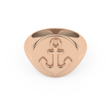 Anchor Shape Men's Wedding Band Moissanite – Yellow, White, or Rose Gold 13