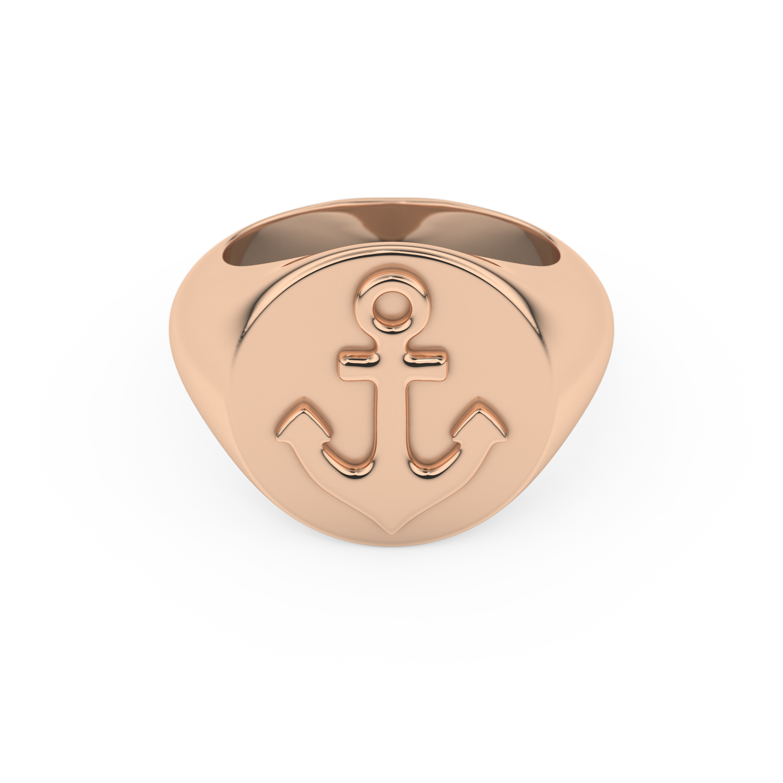 Anchor Shape Men's Wedding Band Moissanite – Yellow, White, or Rose Gold 13