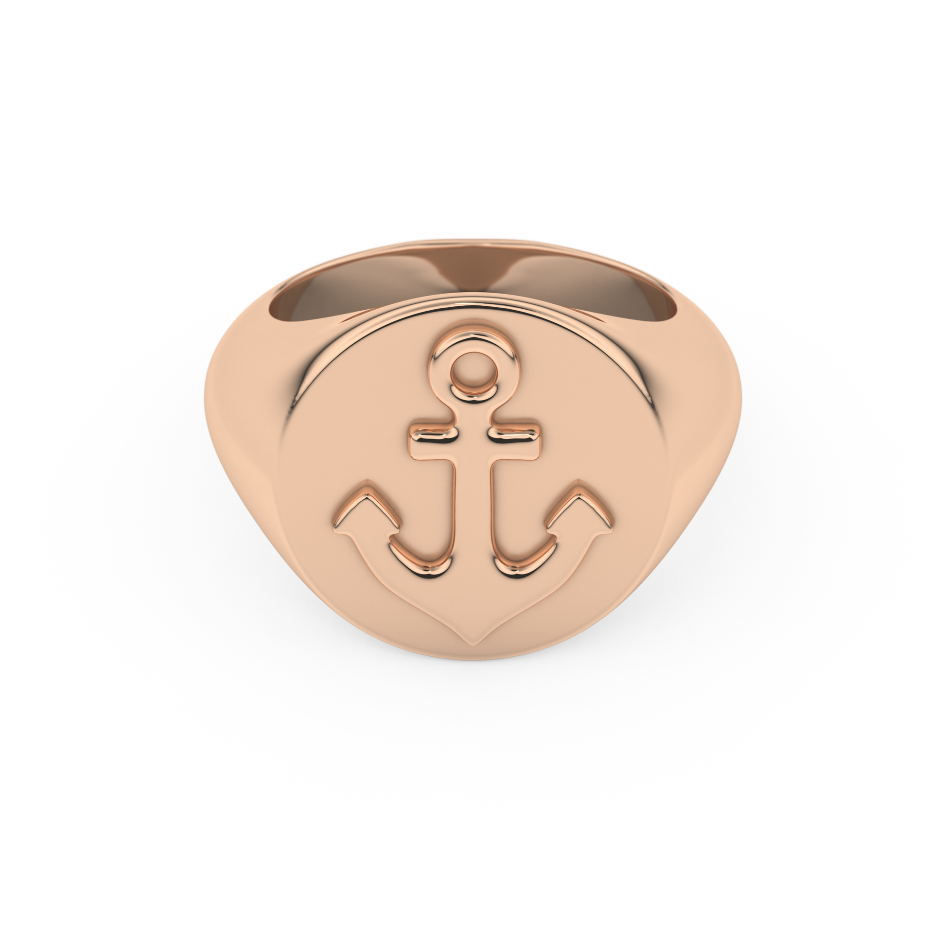 Anchor Wedding Band Moissanite – Yellow, White, or Rose Gold