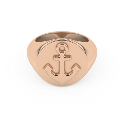 Anchor Wedding Band Moissanite – Yellow, White, or Rose Gold