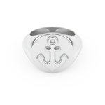 Anchor Shape Men's Wedding Band Moissanite – Yellow, White, or Rose Gold 1
