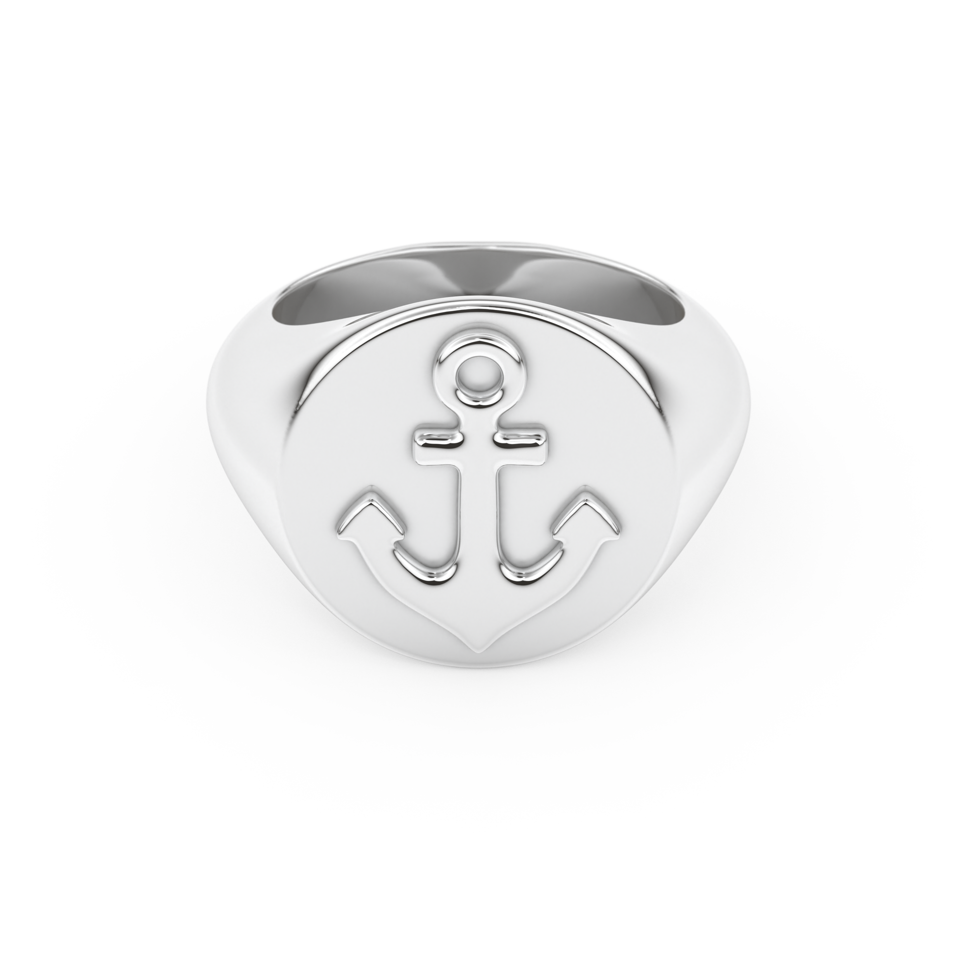 Anchor Wedding Band Moissanite – Yellow, White, or Rose Gold