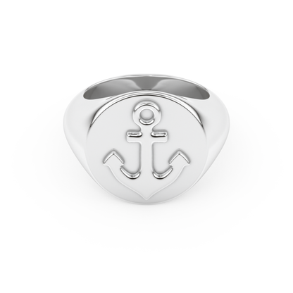 Anchor Wedding Band Moissanite – Yellow, White, or Rose Gold