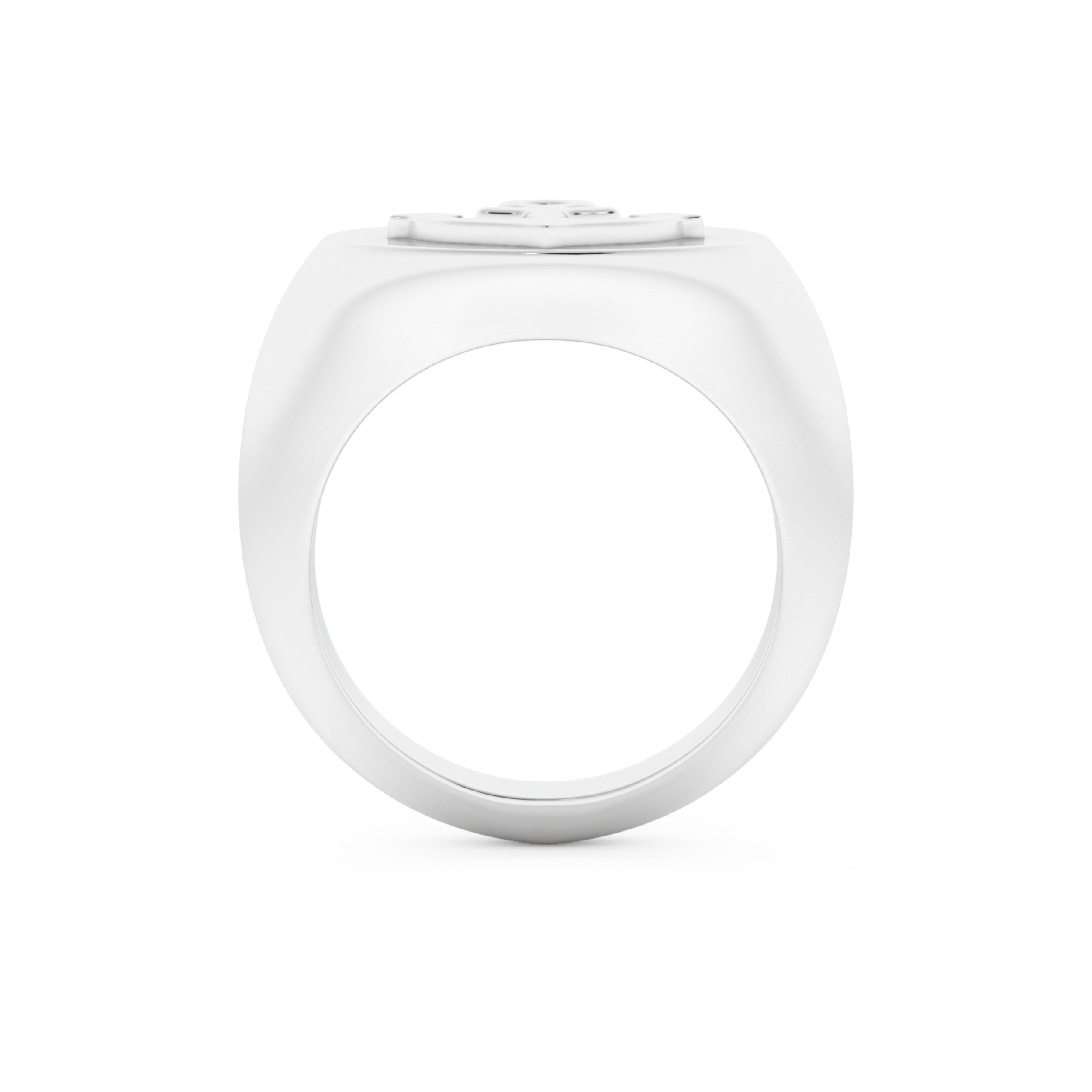 Anchor Shape Men's Wedding Band Moissanite – Yellow, White, or Rose Gold 4