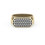 Multi Stone Setting Wedding Band with 0.41 TCW Round Cut Moissanite – Yellow, White, or Rose Gold