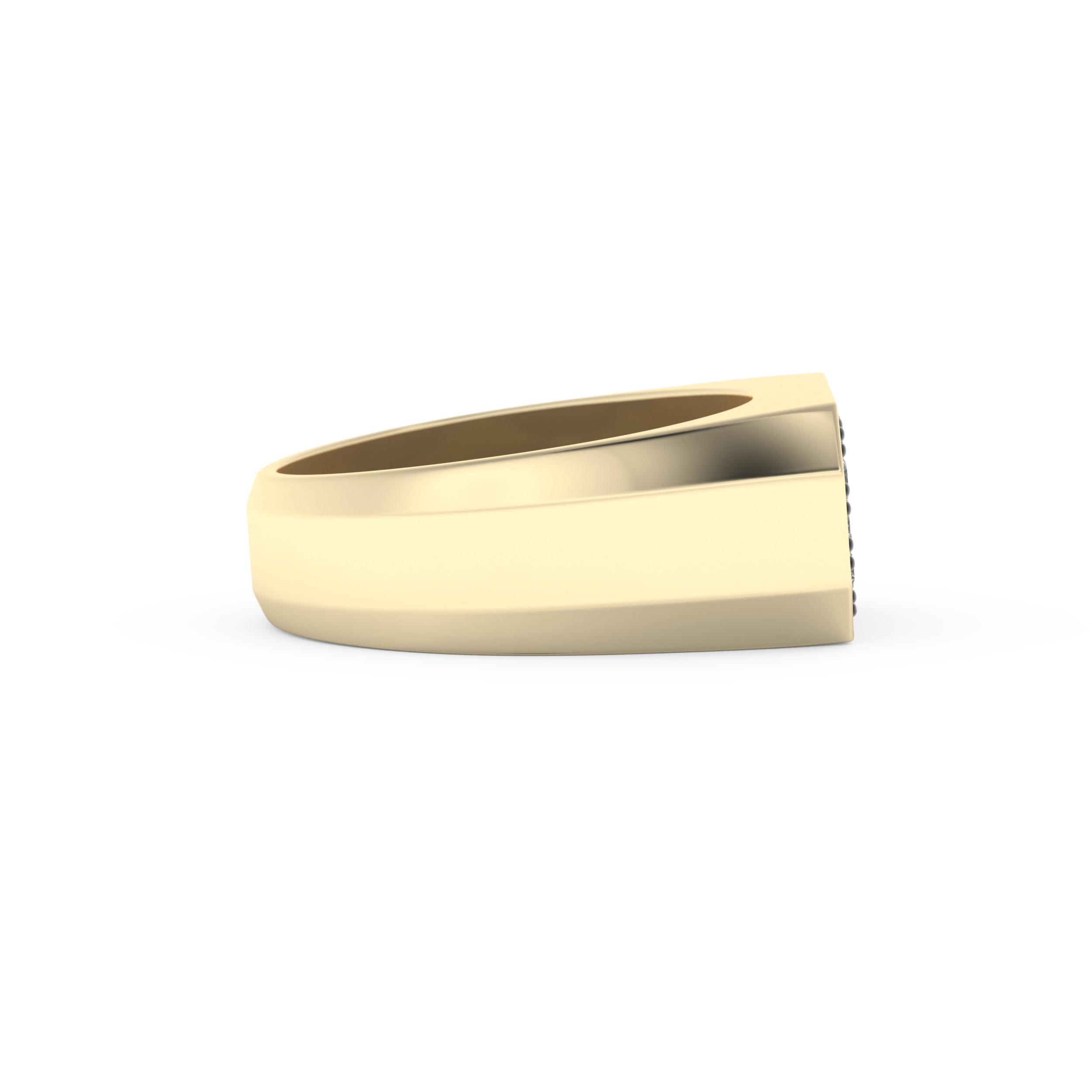 Multi Stone Setting Wedding Band with 0.41 TCW Round Cut Moissanite – Yellow, White, or Rose Gold