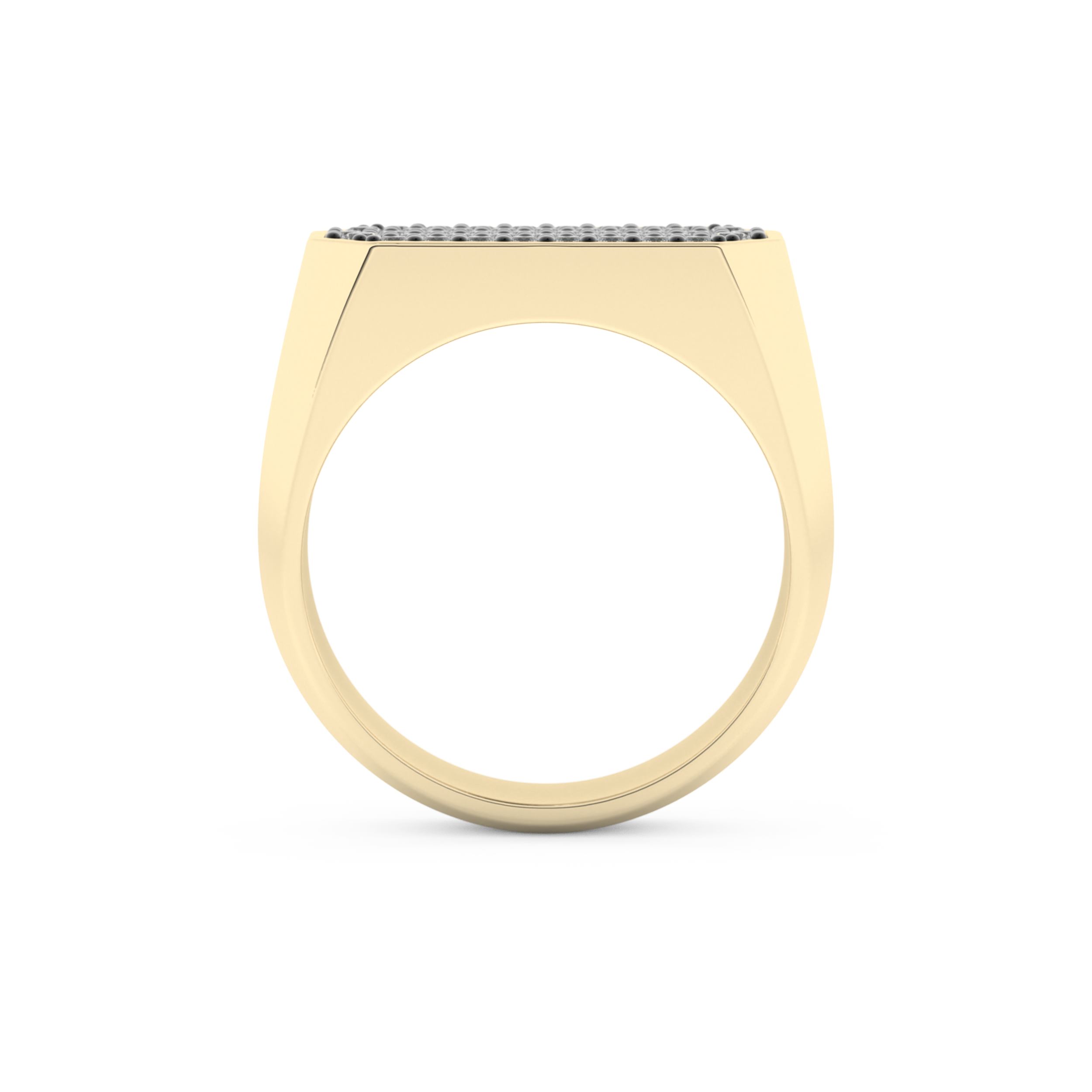Multi Stone Setting Wedding Band with 0.41 TCW Round Cut Moissanite – Yellow, White, or Rose Gold