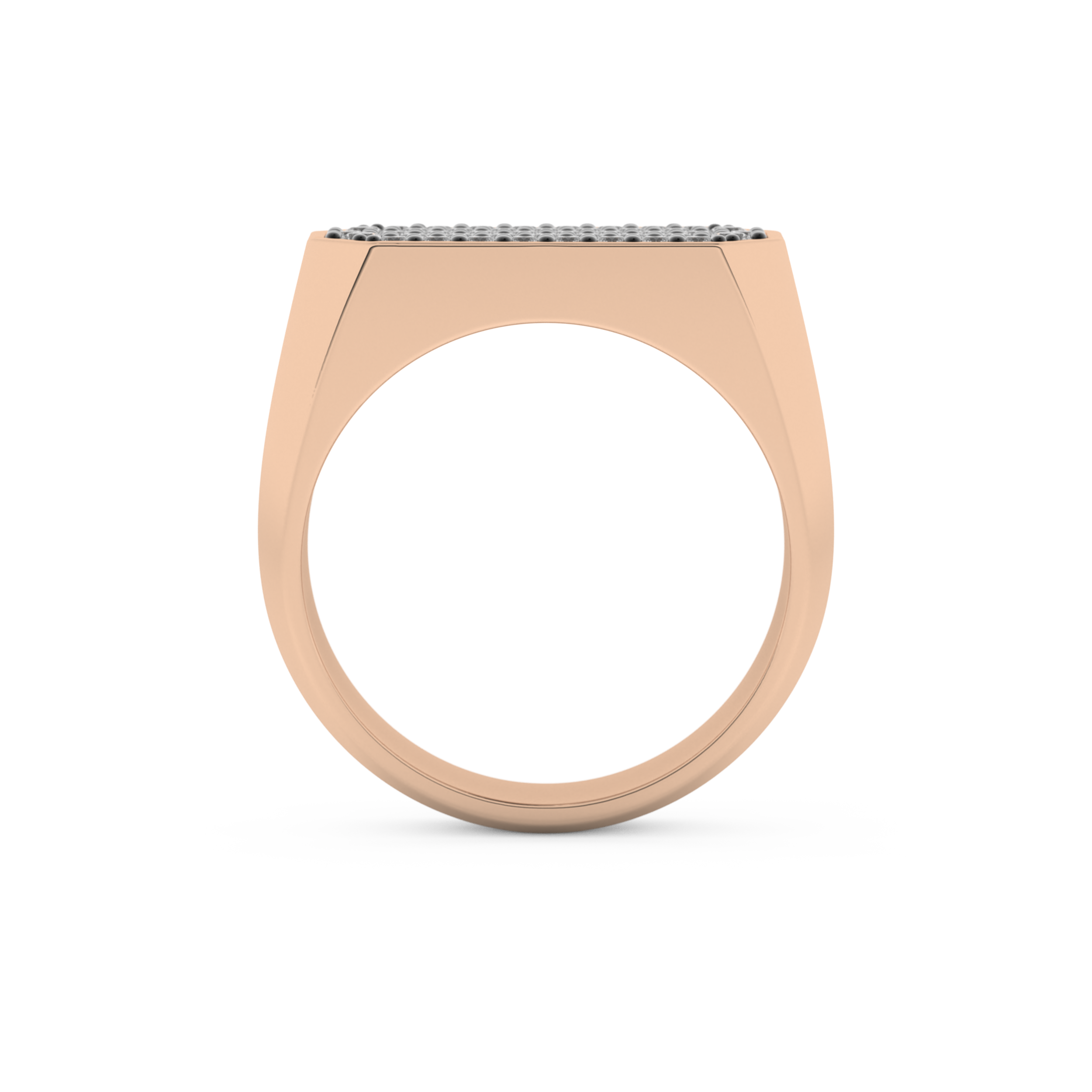 Multi Stone Setting Wedding Band with 0.41 TCW Round Cut Moissanite – Yellow, White, or Rose Gold