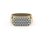 Multi Stone Setting Wedding Band with 0.41 TCW Round Cut Moissanite – Yellow, White, or Rose Gold