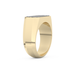 Multi Stone Setting Wedding Band with 0.41 TCW Round Cut Moissanite – Yellow, White, or Rose Gold