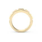 Five Stones Setting Wedding Band with 0.67 TCW Baguette Cut Moissanite – Yellow, White, or Rose Gold