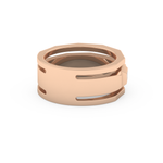 Five Stones Setting Wedding Band with 0.67 TCW Baguette Cut Moissanite – Yellow, White, or Rose Gold