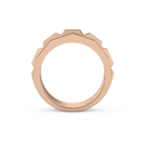 Five Stones Setting Wedding Band with 0.67 TCW Baguette Cut Moissanite – Yellow, White, or Rose Gold