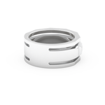 Five Stones Setting Wedding Band with 0.67 TCW Baguette Cut Moissanite – Yellow, White, or Rose Gold