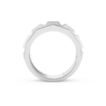 Five Stones Setting Wedding Band with 0.67 TCW Baguette Cut Moissanite – Yellow, White, or Rose Gold