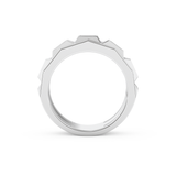 Five Stones Setting Wedding Band with 0.67 TCW Baguette Cut Moissanite – Yellow, White, or Rose Gold