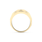 Multi Stones Setting Wedding Band with 0.231 TCW Round Cut Moissanite – Yellow, White, or Rose Gold
