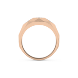 Multi Stones Setting Wedding Band with 0.231 TCW Round Cut Moissanite – Yellow, White, or Rose Gold