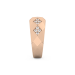 Multi Stones Setting Wedding Band with 0.231 TCW Round Cut Moissanite – Yellow, White, or Rose Gold