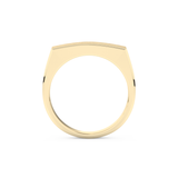 Flush Setting Wedding Band with 0.28 CT Round Cut Moissanite – Yellow, White, or Rose Gold