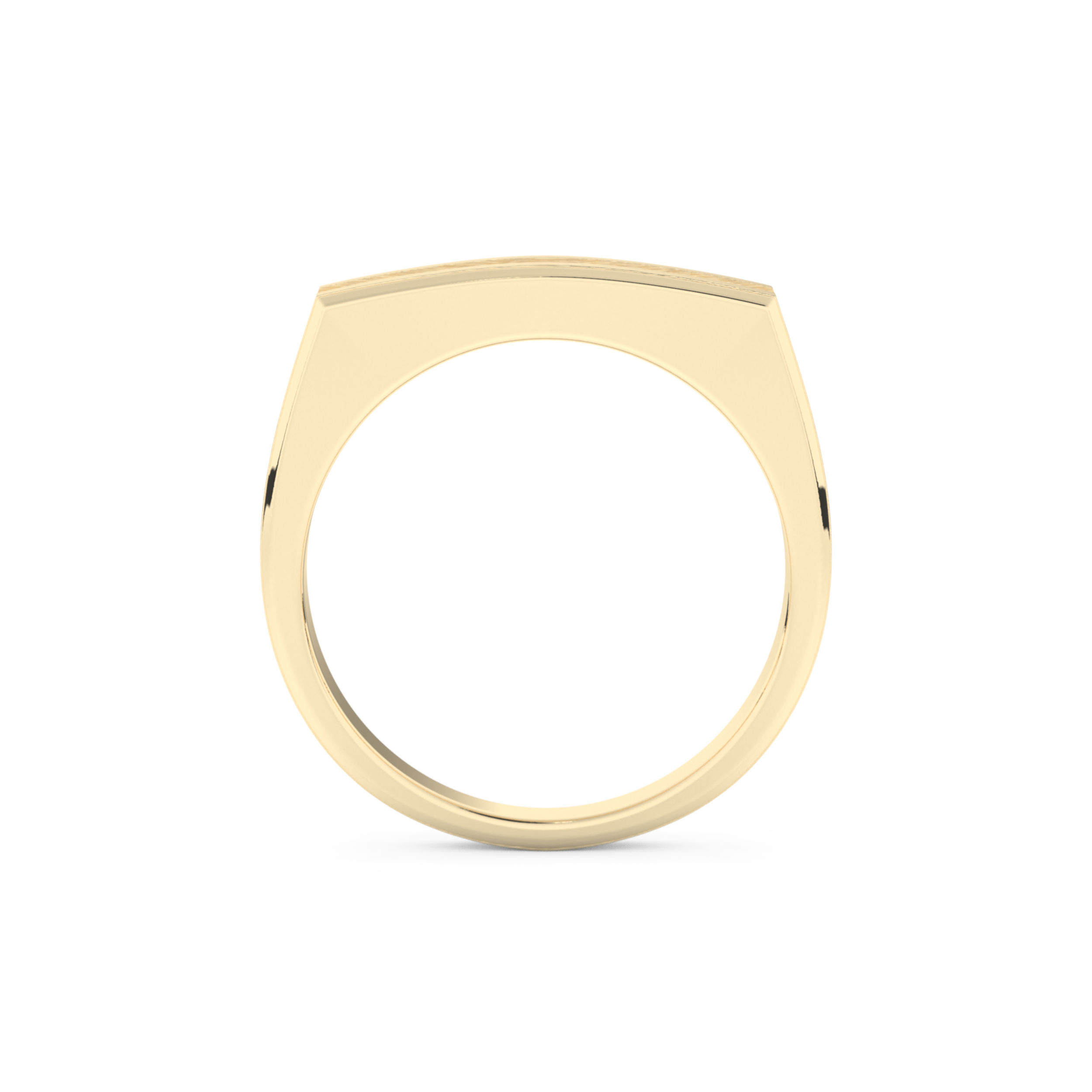 Flush Setting Wedding Band with 0.28 CT Round Cut Moissanite – Yellow, White, or Rose Gold