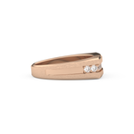Flush Setting Wedding Band with 0.28 CT Round Cut Moissanite – Yellow, White, or Rose Gold